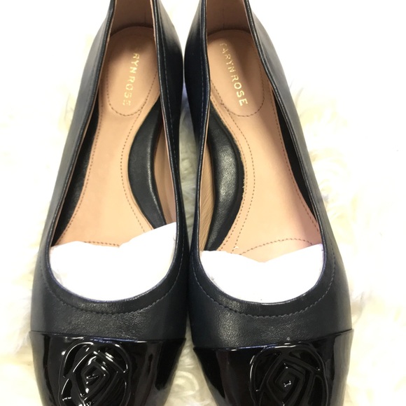 Taryn Rose Leather Cap-Toe Flats - Penelope - Picture 4 of 7